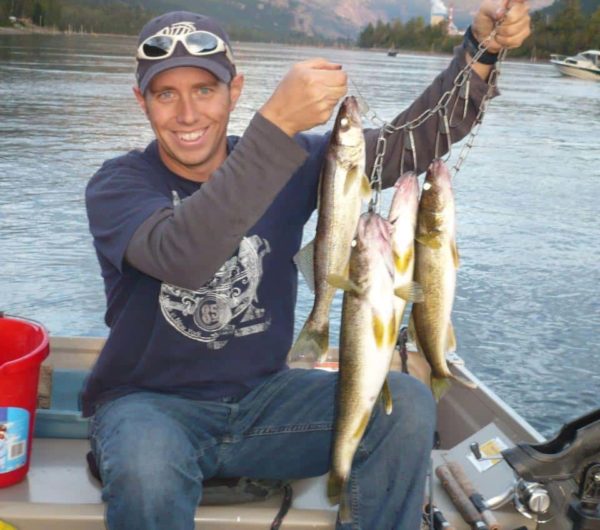 Columbia River Walleye Fishing Castlegar BC Fishn