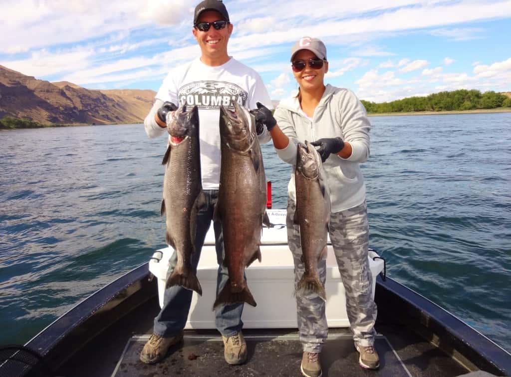 Salmon Fishing the Columbia River Washington State USA