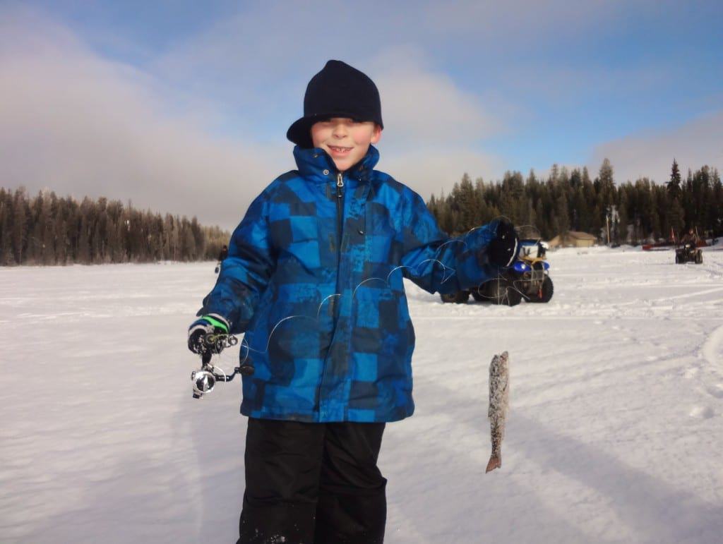 Ice Fishing Idabel Lake Kelowna, BC