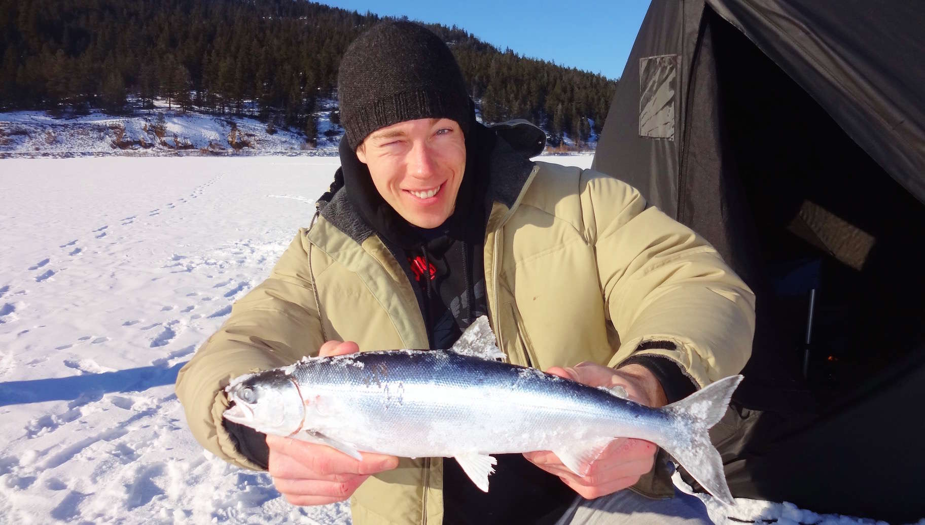 How to Ice Fish for Kokanee - BC Fishn