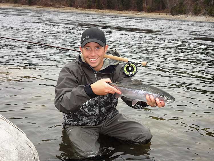 Swinging Streamers for Late Winter Rainbow Trout BC Fishn