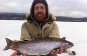 Early Season Ice Fishing Rainbow Trout - BC Fishn
