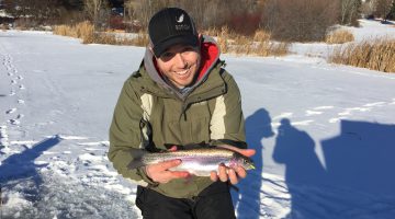 Tip – Drilling Holes When Ice Fishing for Rainbow Trout