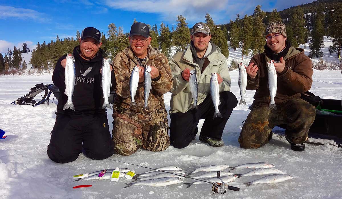 Techniques to Improve a Slow Bite When Ice Fishing Kokanee BC Fishn