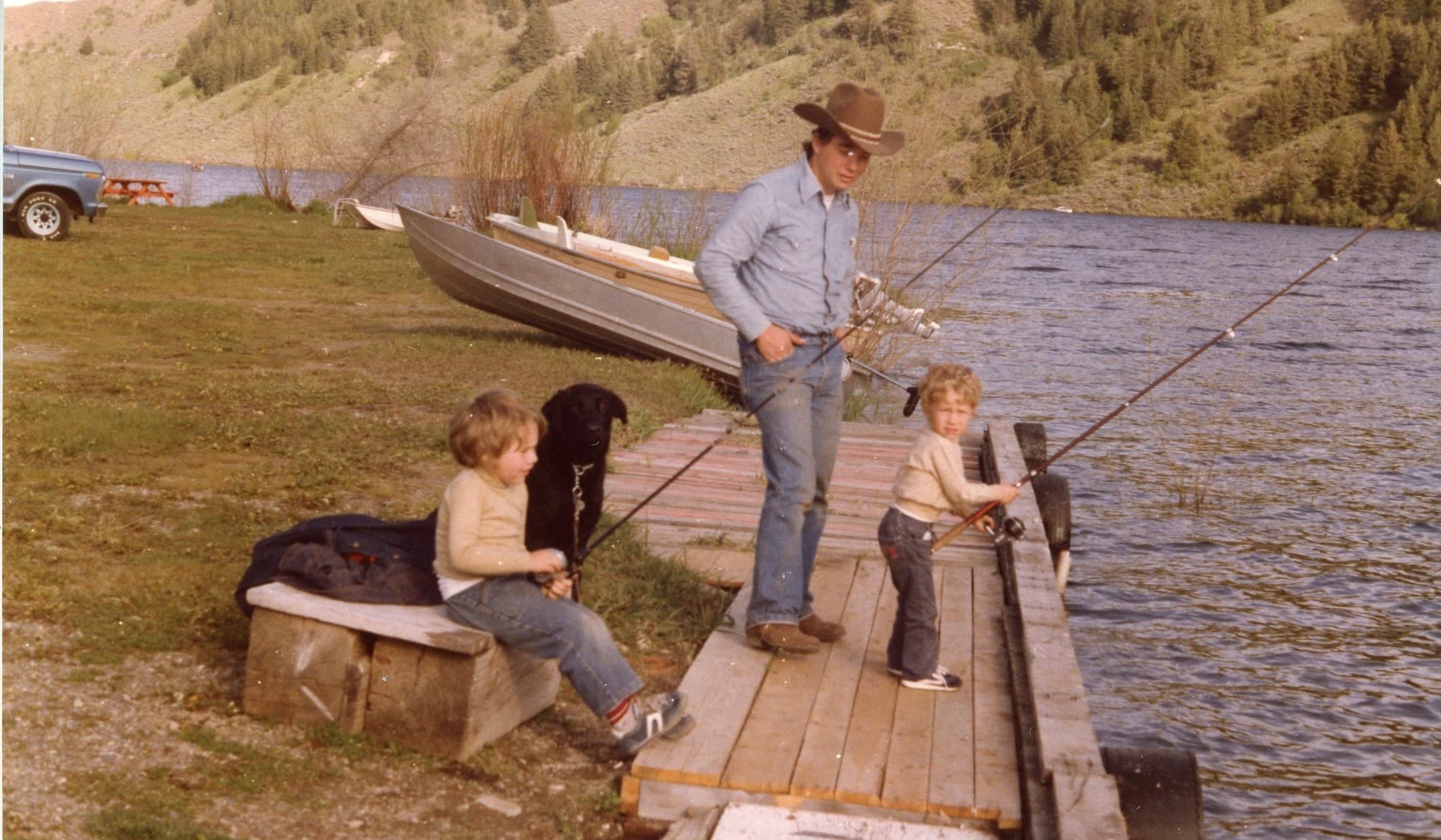 Danny, his Brother Spencer and their Dad on their first fishing trip ever! 